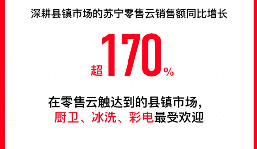 苏宁双十一19小时战报：零售云销售额同比增长170%(图3)